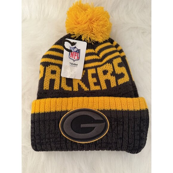 NFL Green Bay Packers Knit Beanie Hat with Logo Patch - Picture 1 of 4